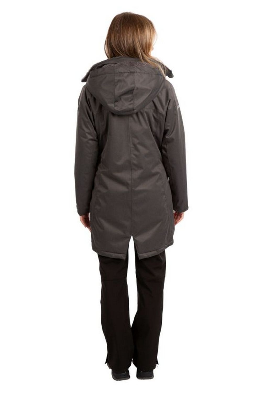Dark Grey Trespass Dark Grey Wintry TP75 Waterproof Jacket, Image 6 of 8