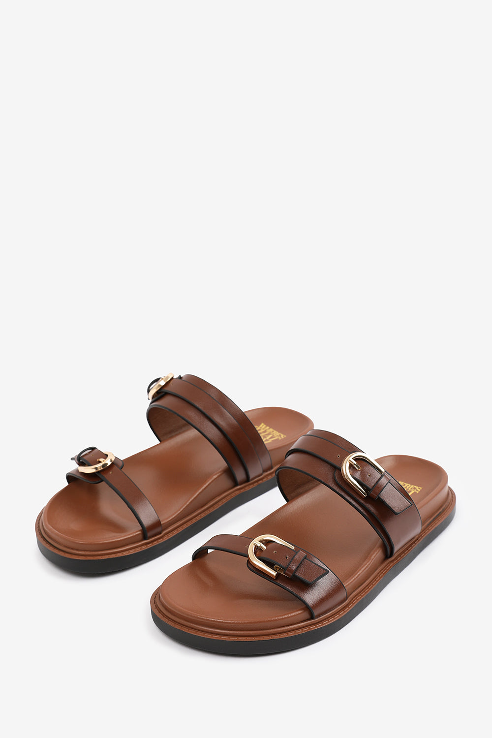 'Abril' Flatform Sandal Double Buckle Strap, Image 3 of 5