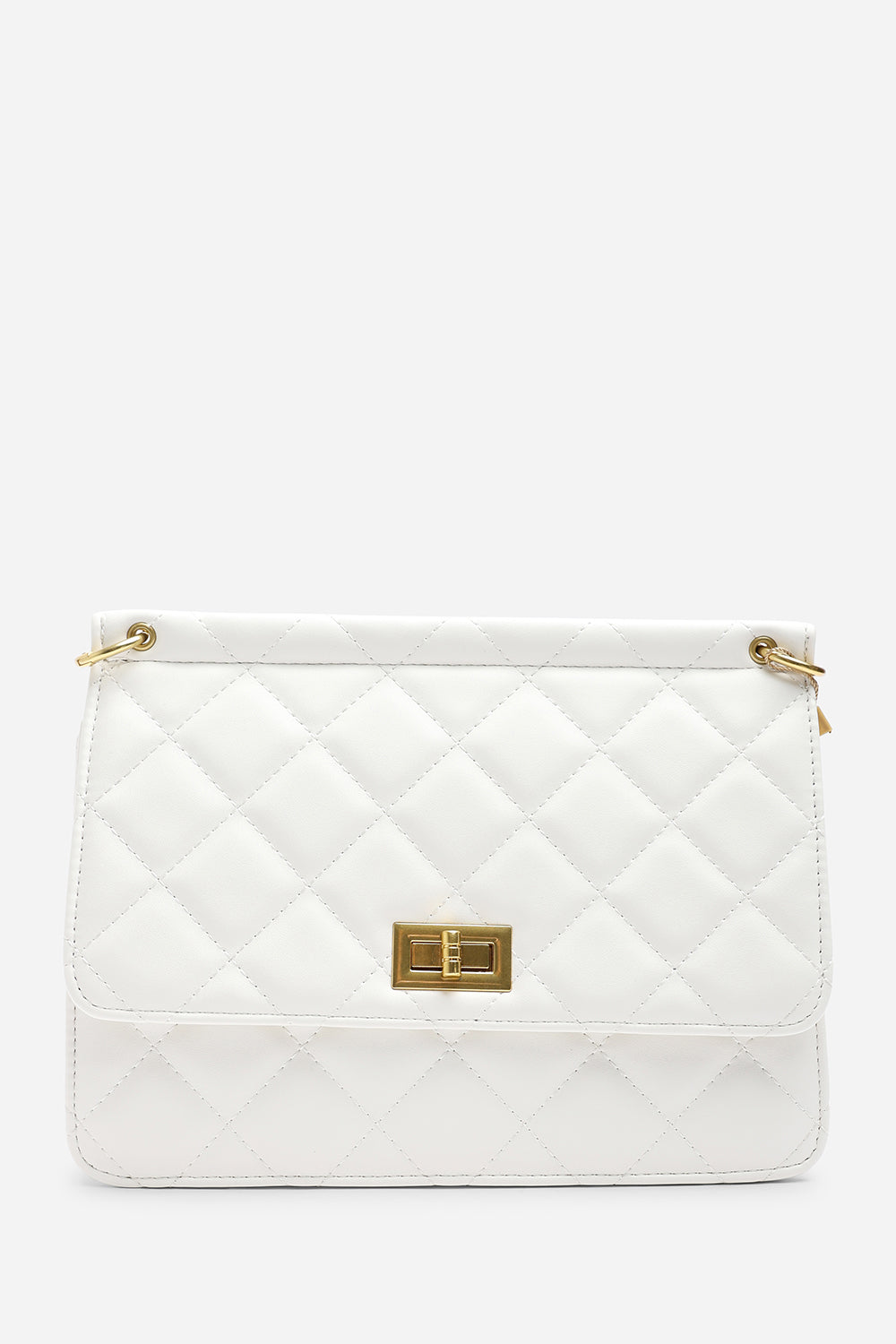 Cream Arisbeth Quilted Cross Body Shoulder Bag, Image 3 of 6