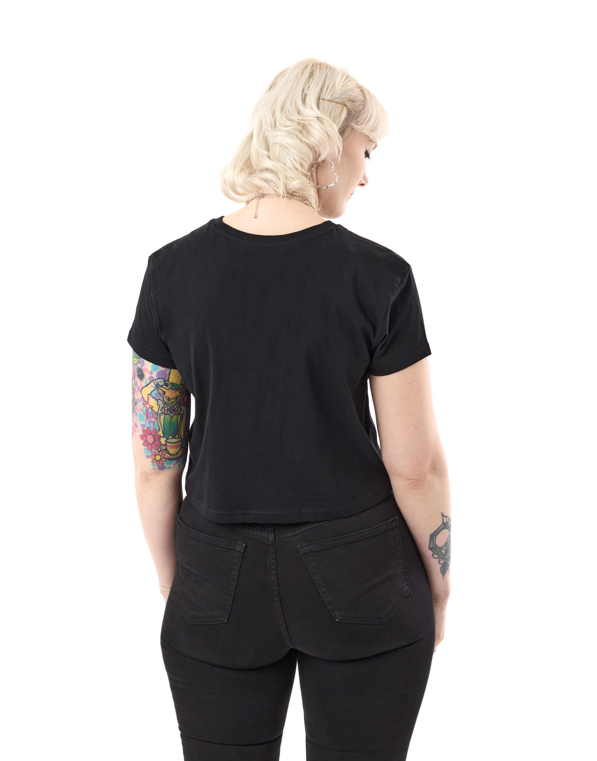 Black Exorcist You Cropped Short Sleeved T-Shirt, Image 2 of 6