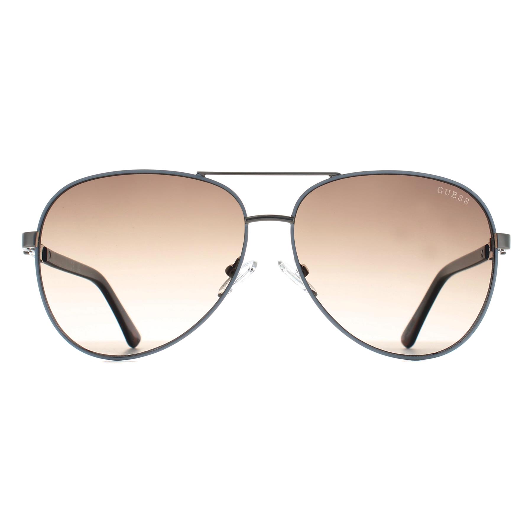 Grey Guess Grey Aviator Grey White Brown Gradient GU00173, Image 1 of 3