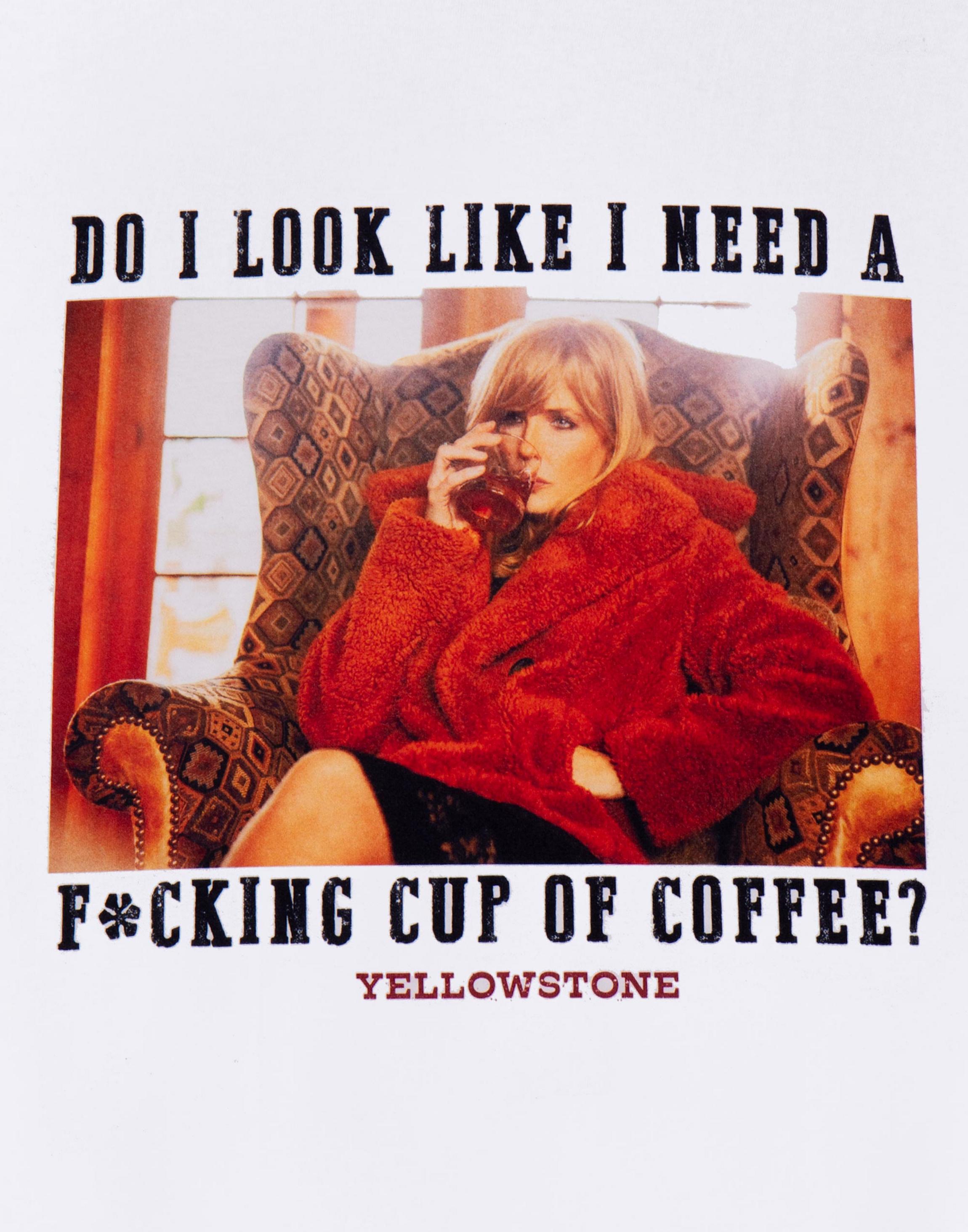 White Yellowstone Beth Dutton Coffee T-Shirt, Image 2 of 6