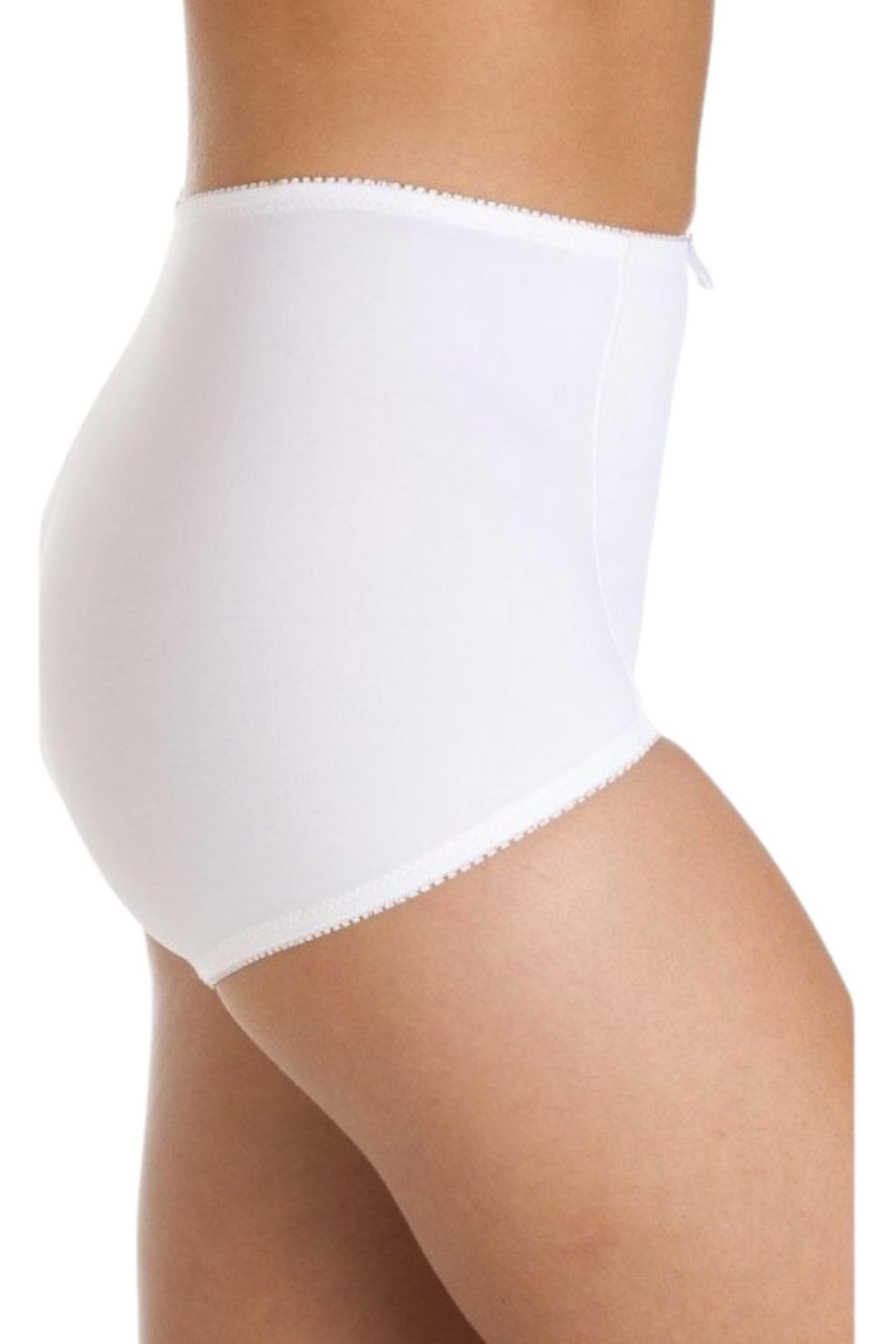 White 2 Pack High Waist Maxi Briefs, Image 2 of 5