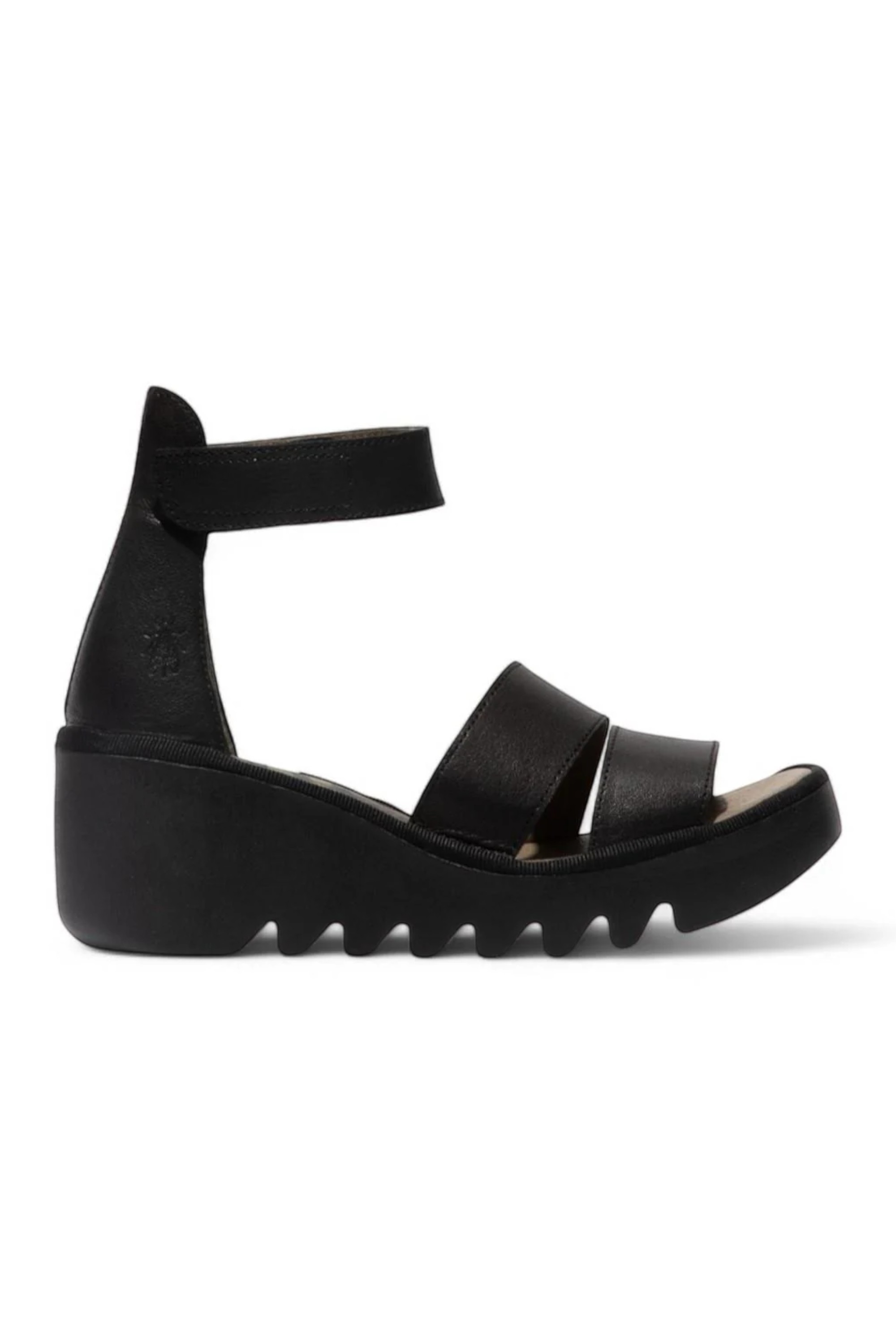 Black Womens Stylish Wedge Sandals-BONO290FLY, Image 1 of 5