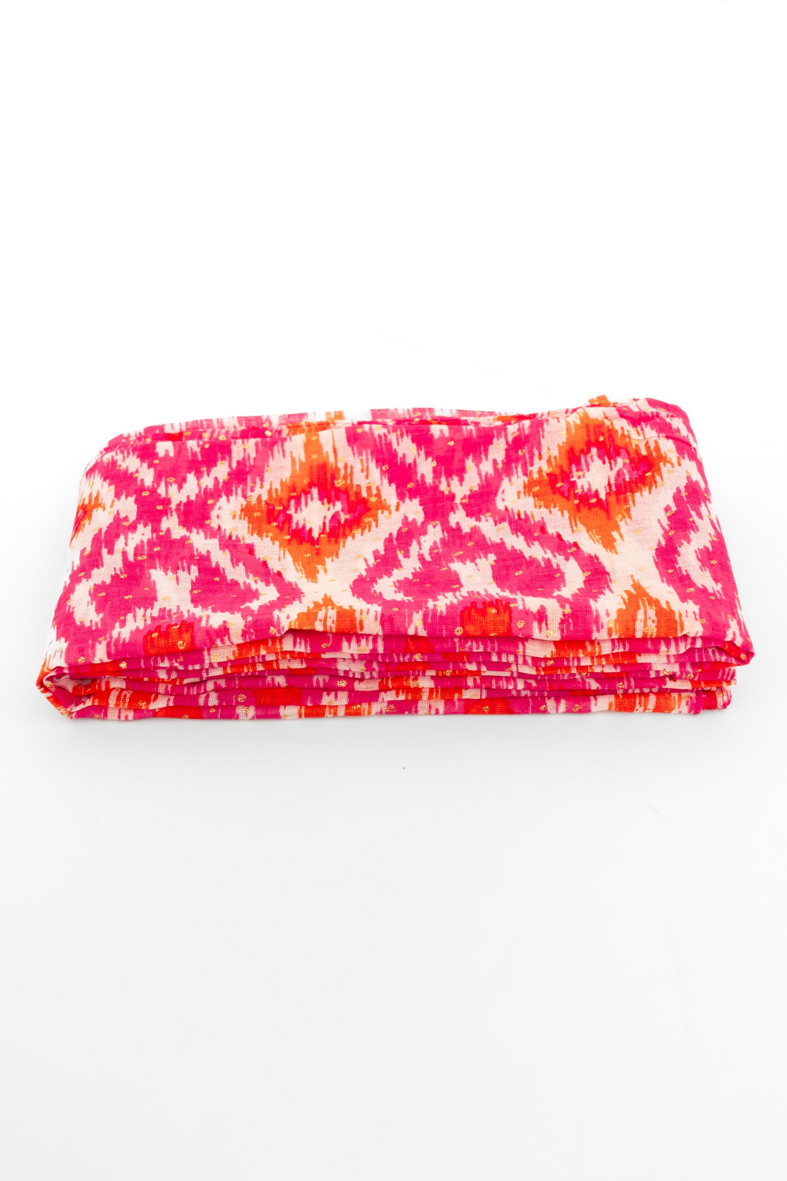Pink Aztec Print Cotton Lightweight Scarf, Image 2 of 4