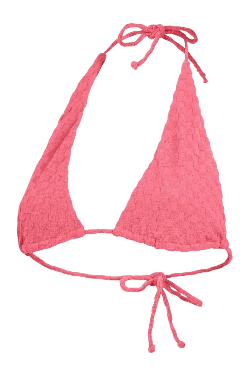 Light Pink Terrycloth Bikini Top, Image 1 of 4