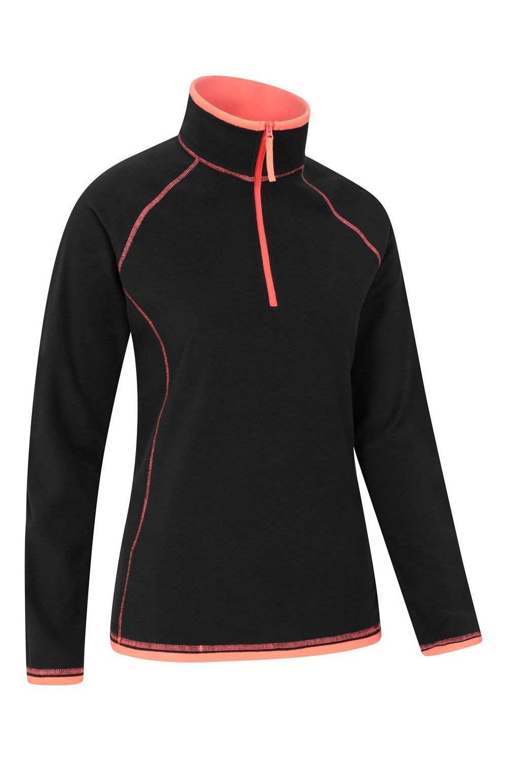 Black Montana Half Zip Fleece Top, Image 5 of 5