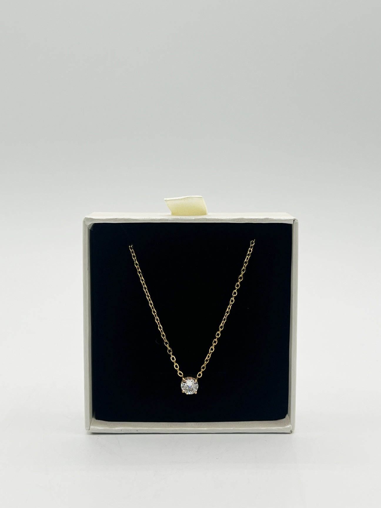 Gold Diamante Crystal Necklace - Gift Boxed, Image 3 of 6