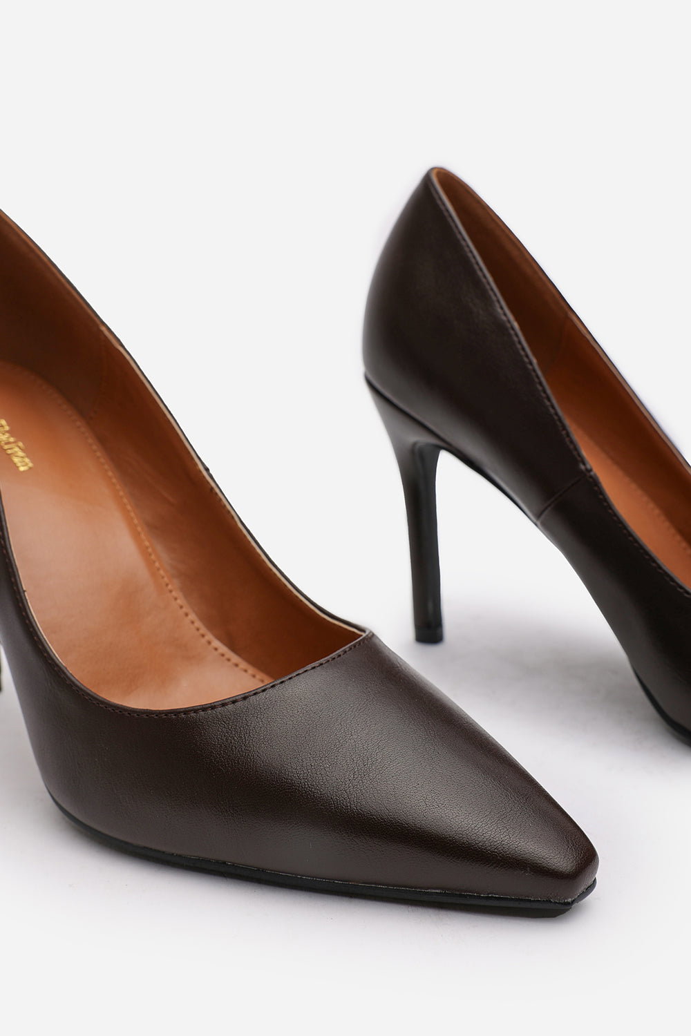 Dark Brown 'Sorelle' Stilleto Court Heels, Image 4 of 6