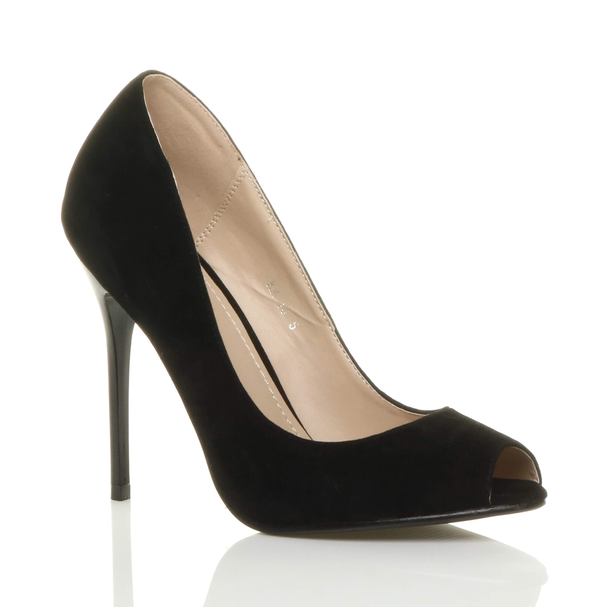 Pink High Heel Stiletto Peep Toe Court Shoes