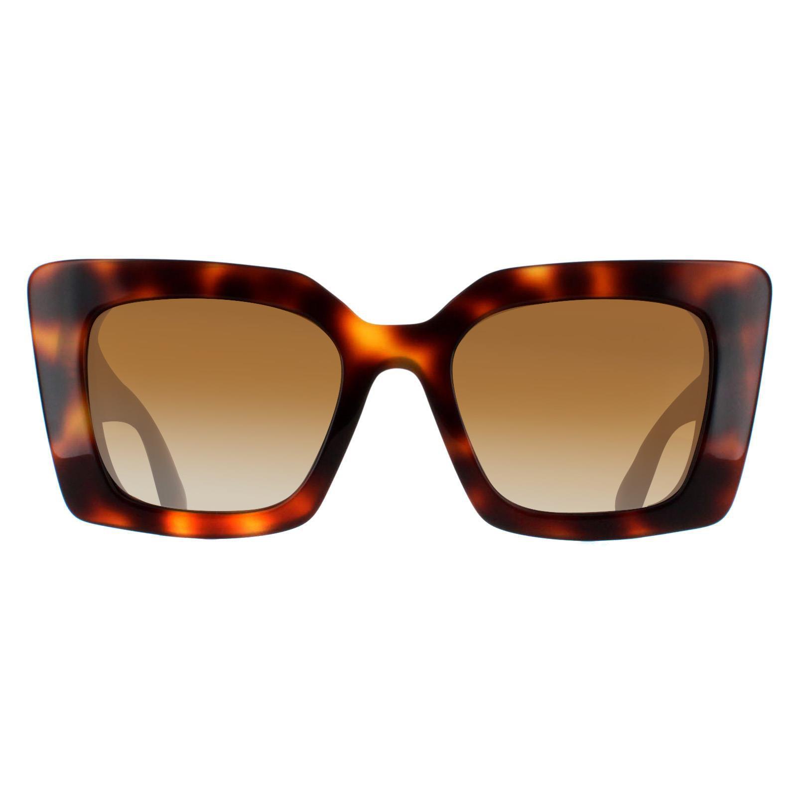 Brown Cat Eye Light Havana Brown Gradient Polarized BE4344 Daisy, Image 1 of 3