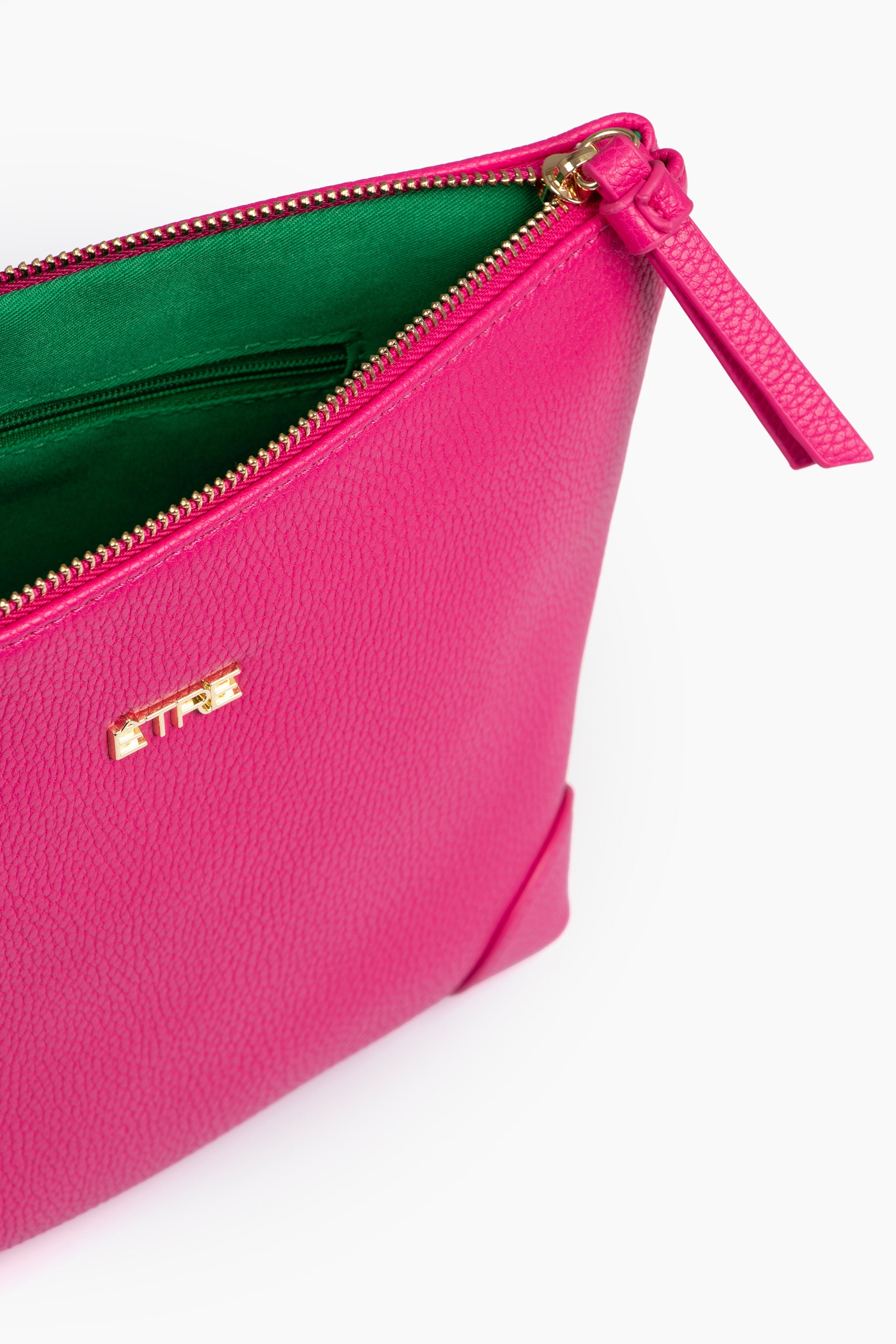 Fuchsia Etre Fuchsia Faux Leather Medium Wash Bag, Image 2 of 2
