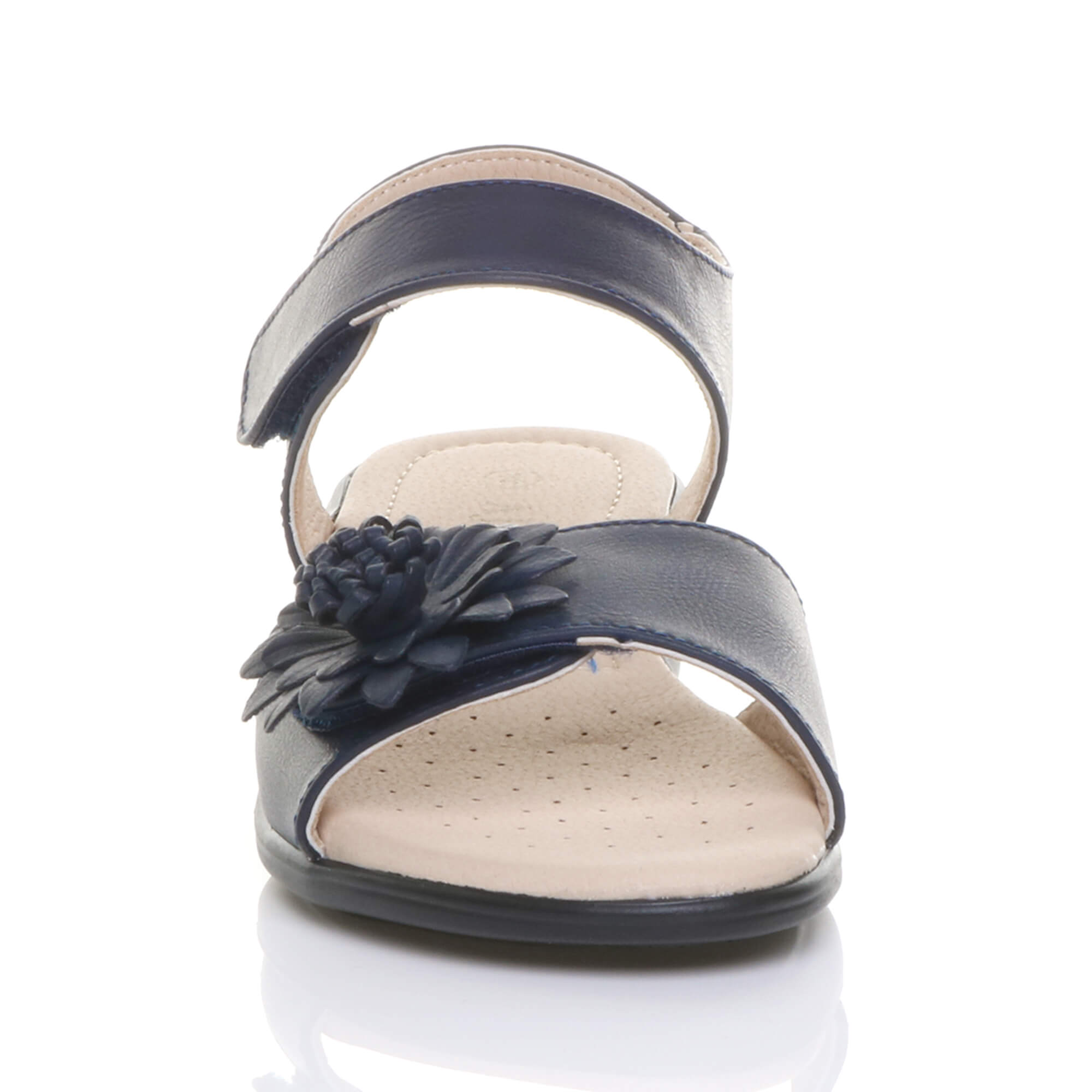 Navy Blue AJVANI Navy Blue Comfort Touch Close Sandals, Image 6 of 6