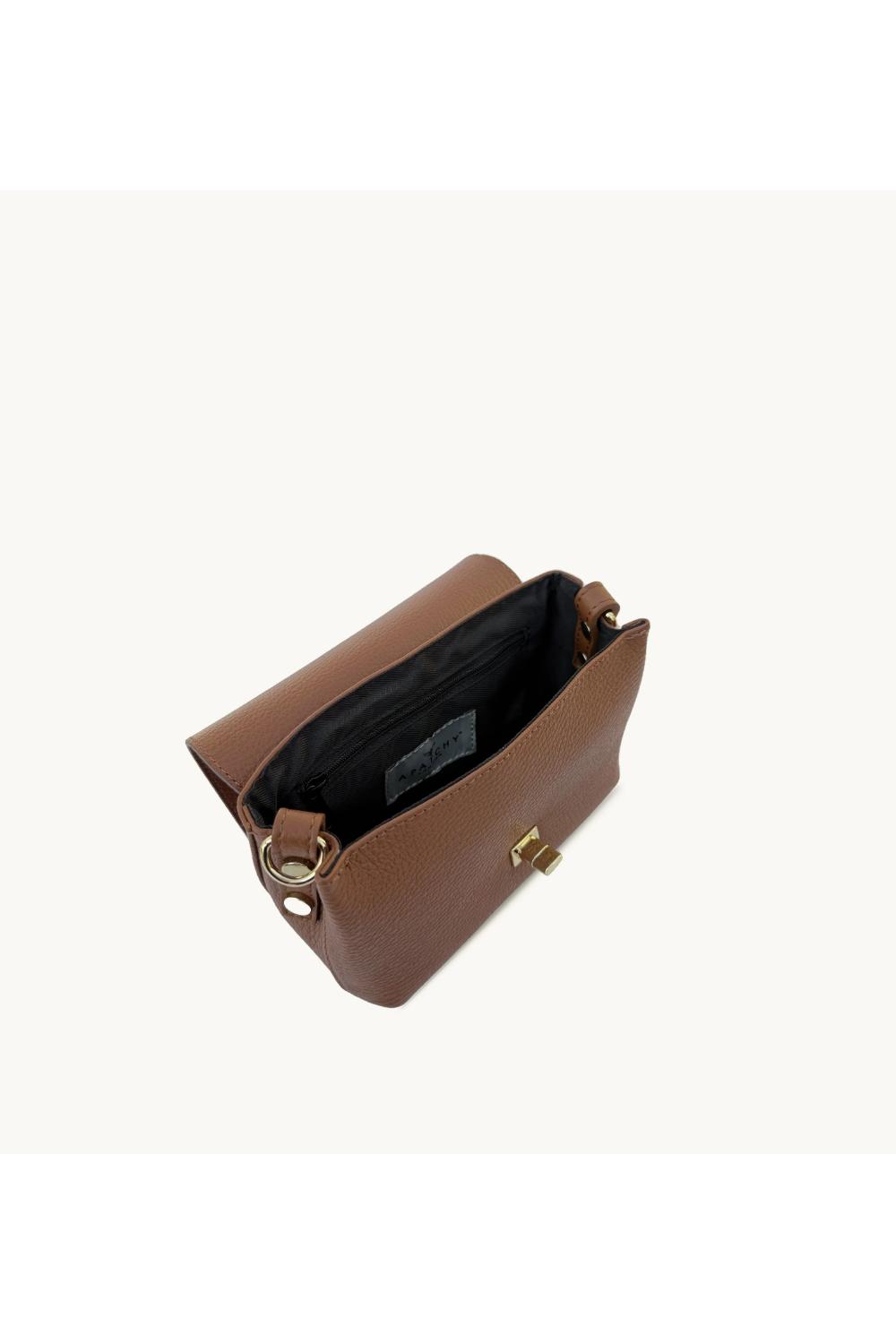 Tan The Maisie Mini Tan Leather Bag, Image 5 of 8