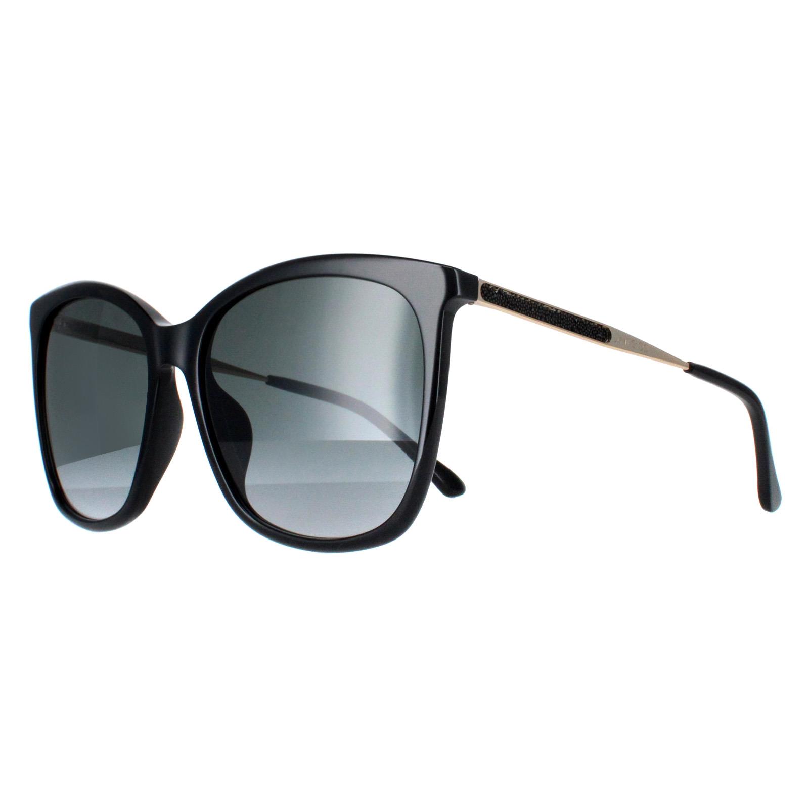 Black Jimmy Choo Black Square Black Grey Gradient NEREA/G/S, Image 2 of 4