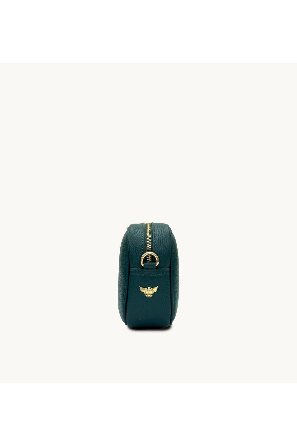 Teal The Tassel Teal Leather Crossbody Bag, Image 4 of 6