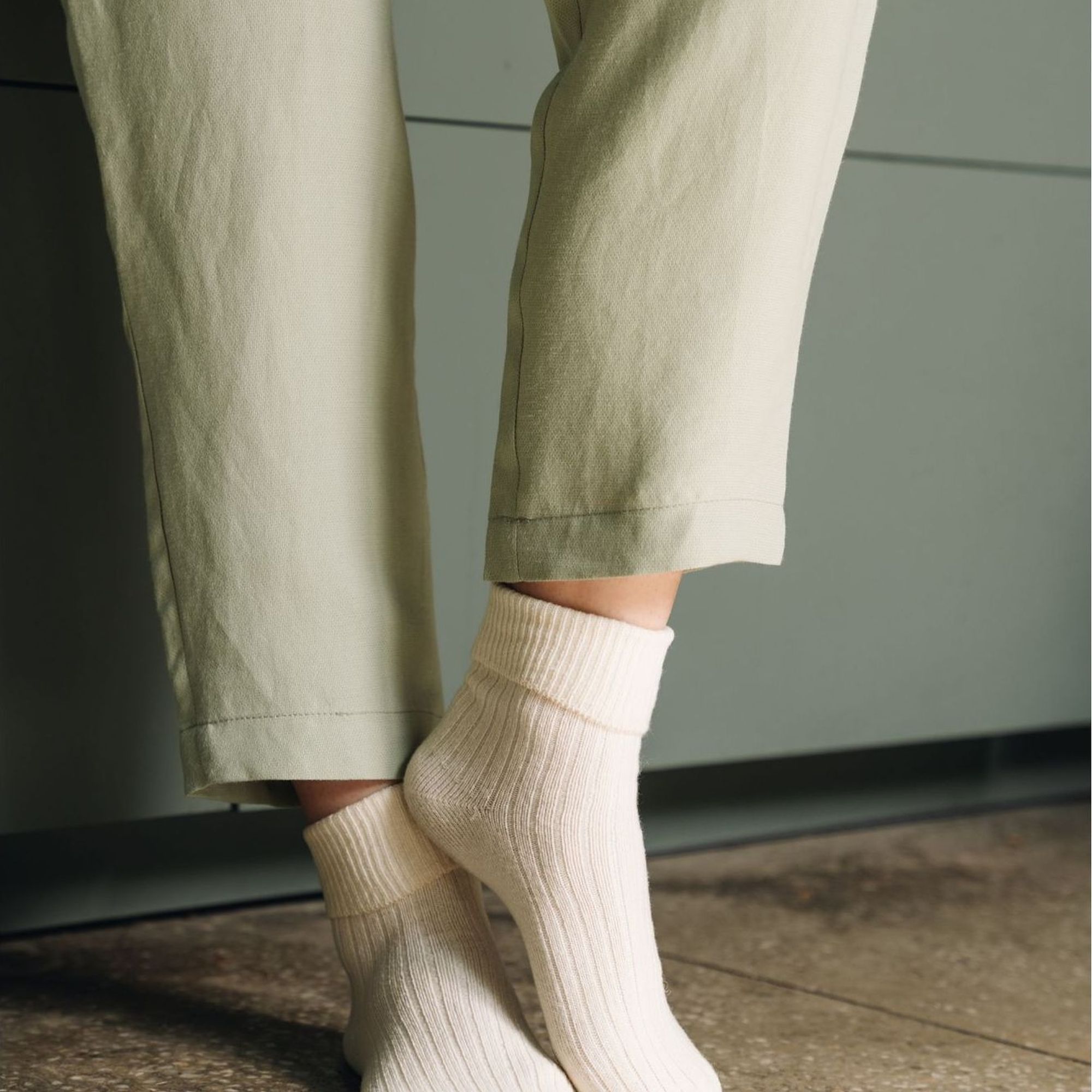 Cream 3 Pack Original Wool Dress Socks, Image 3 of 5