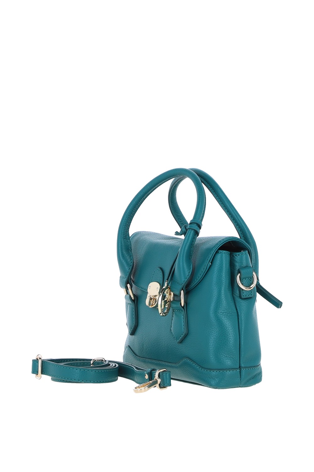 Green Ashwood Leather Green Elegant Leather Handbag With Detachable Crossbody Strap, Image 2 of 4