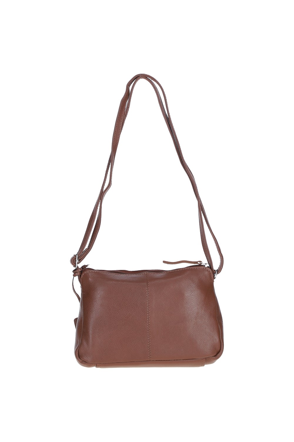 Brown 'Belfast' Compact Zip-Closure Leather Crossbody Bag, Image 4 of 5