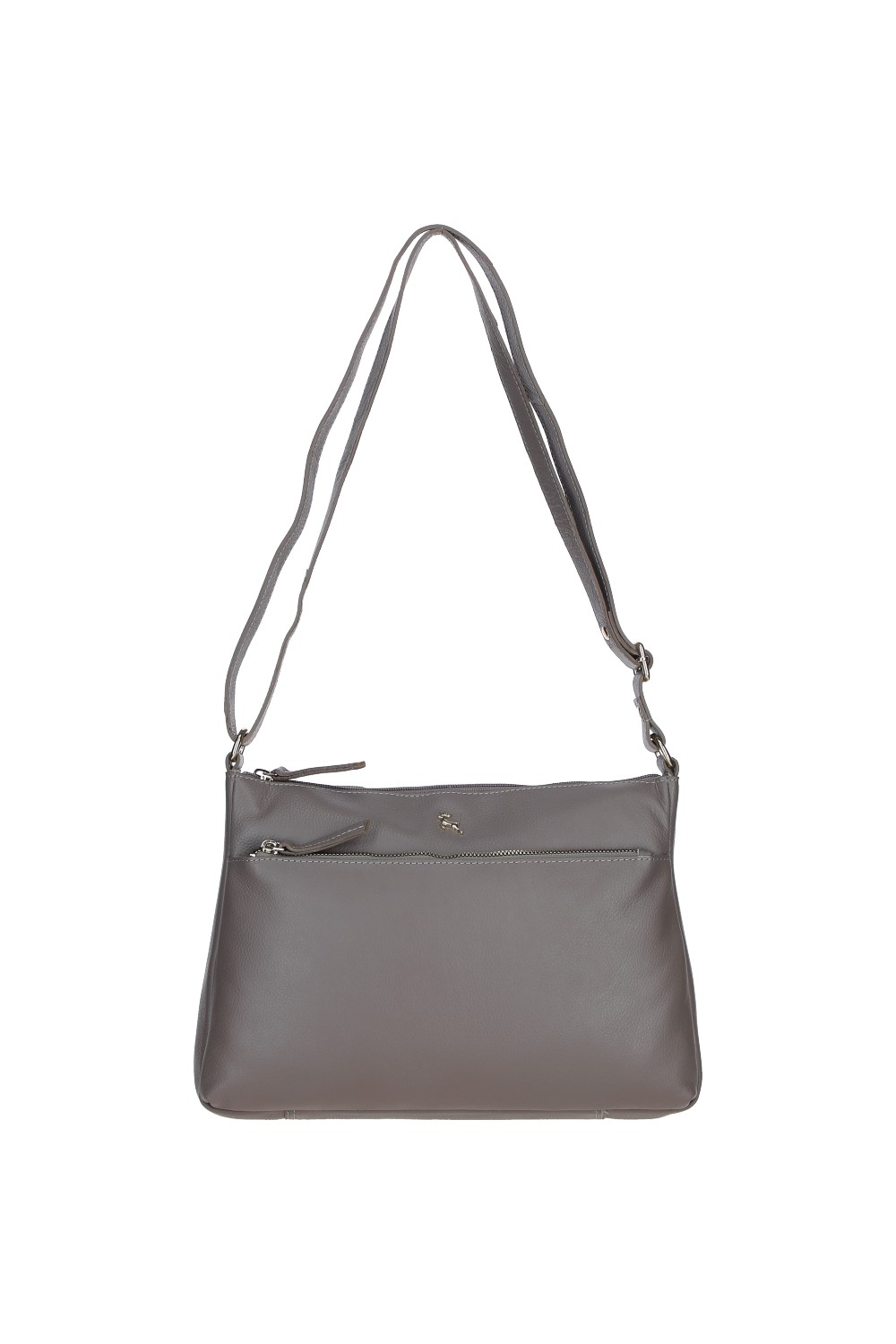 Taupe 'Balmoral' Real Leather Shoulder Bag, Image 2 of 4