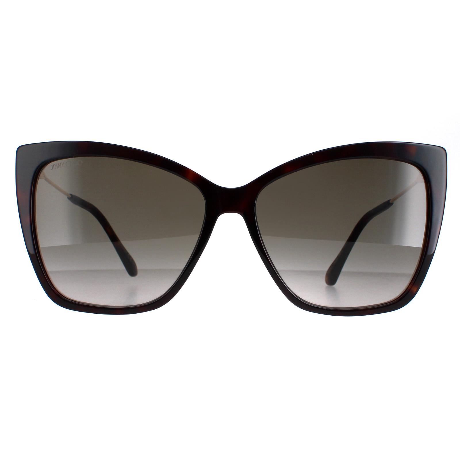 Brown Jimmy Choo Brown Cat Eye Dark Havana Brown Gradient Seba/S, Image 1 of 4