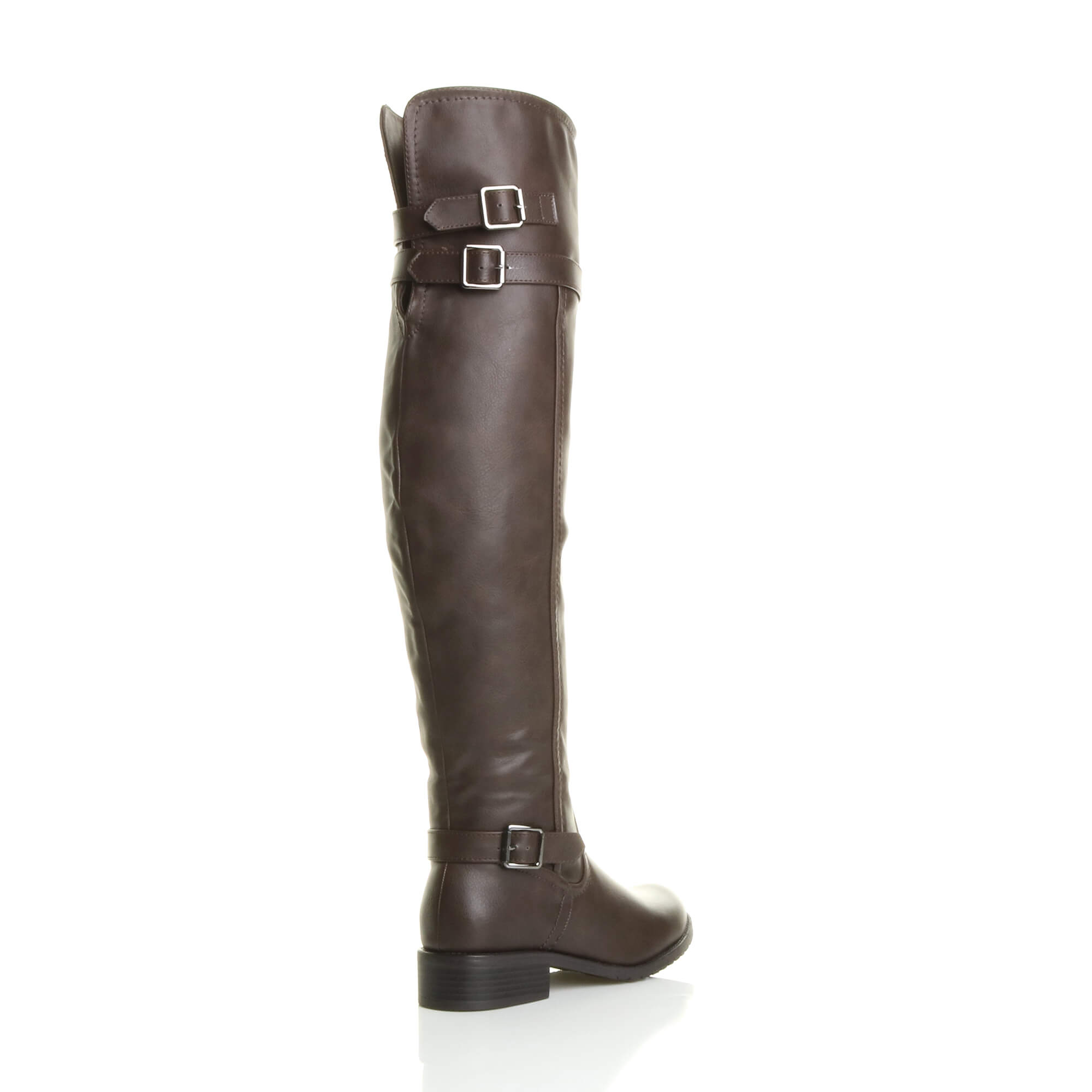 Brown AJVANI Brown Riding Over The Knee Boots, Image 4 of 8