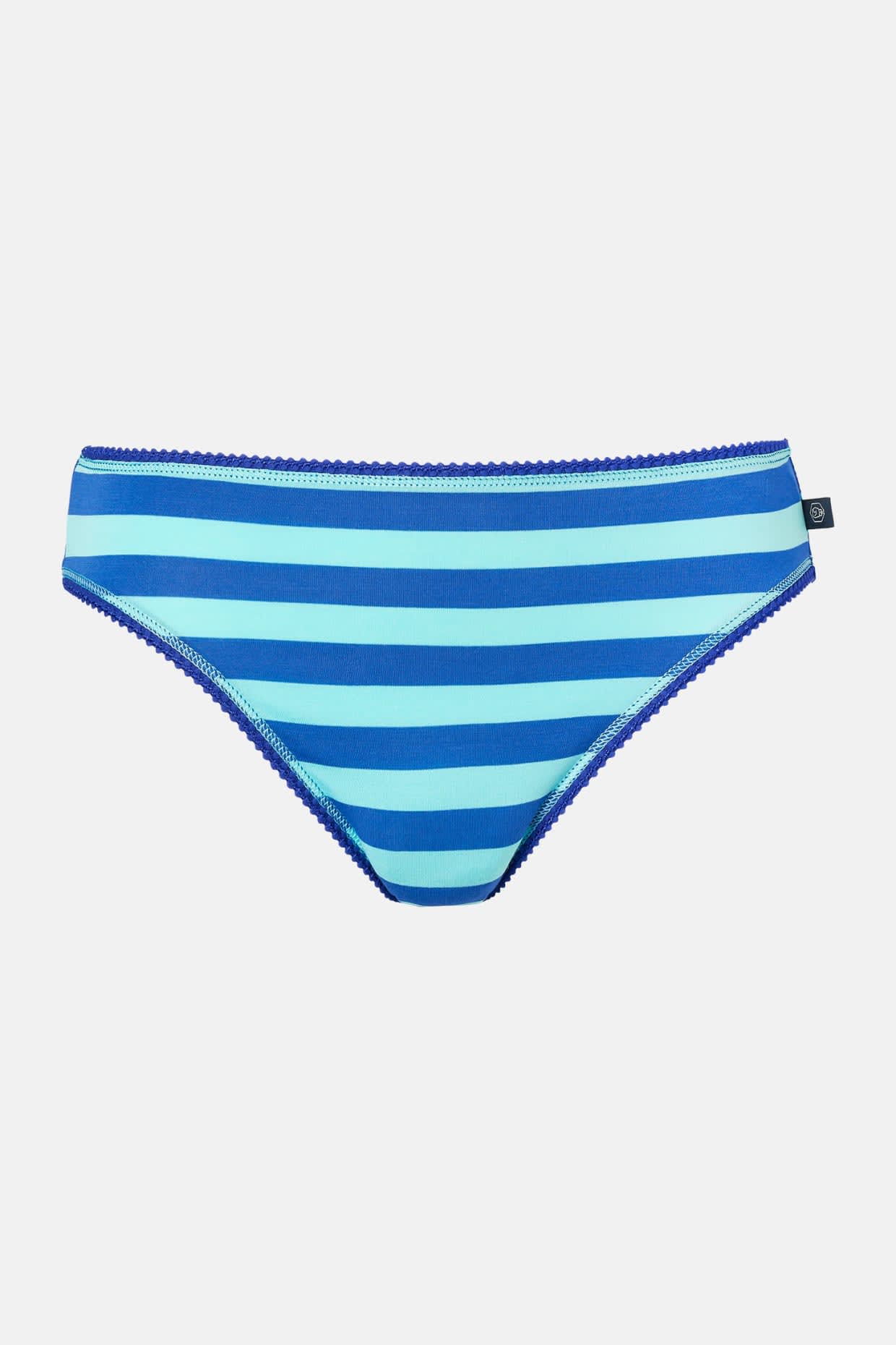 Multi Pack of Four "Seagreen" Bamboo High Leg Knickers, Image 5 of 7