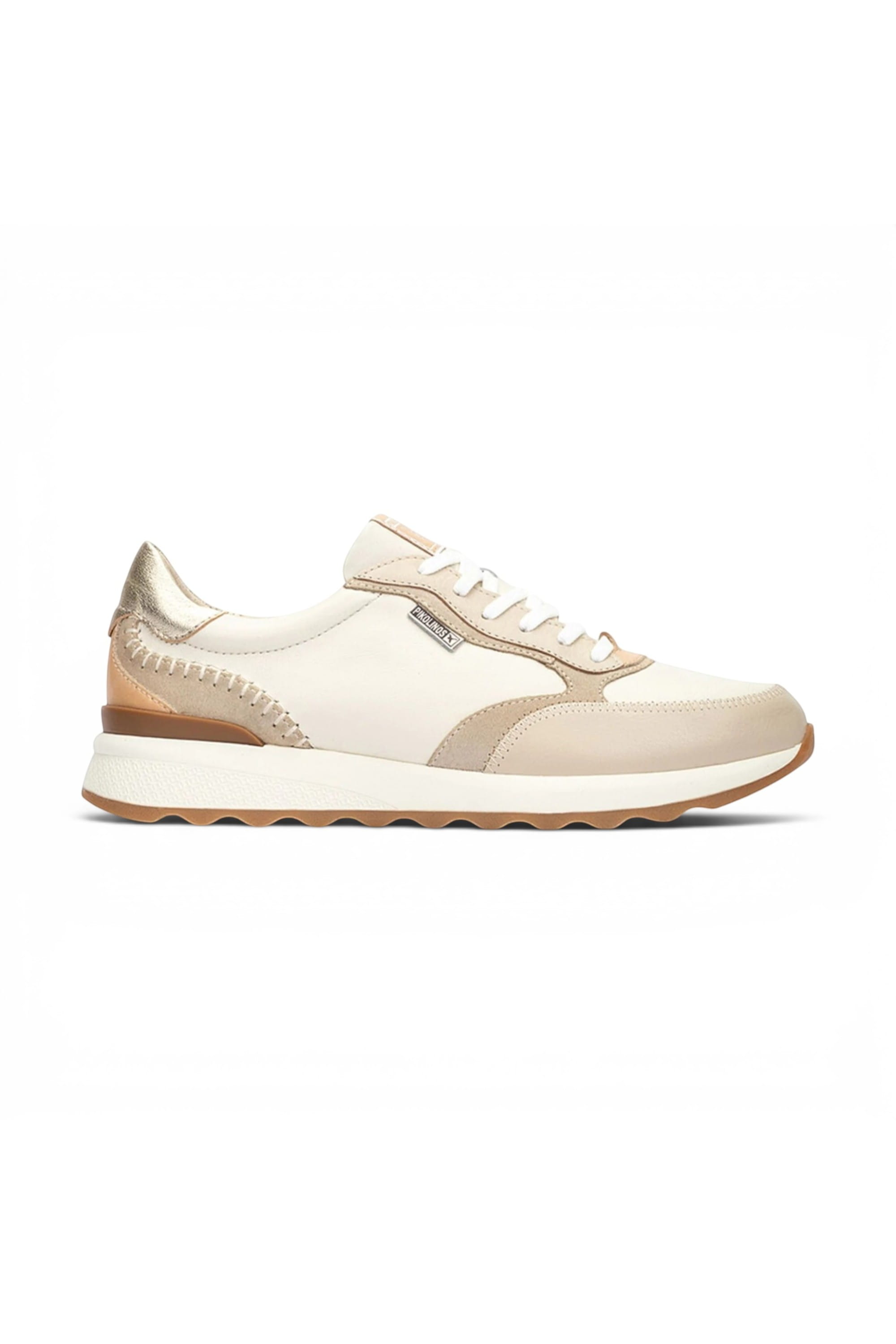 Beige Womens Sneaker Trainers Shoes-W1M-6625C1, Image 1 of 8