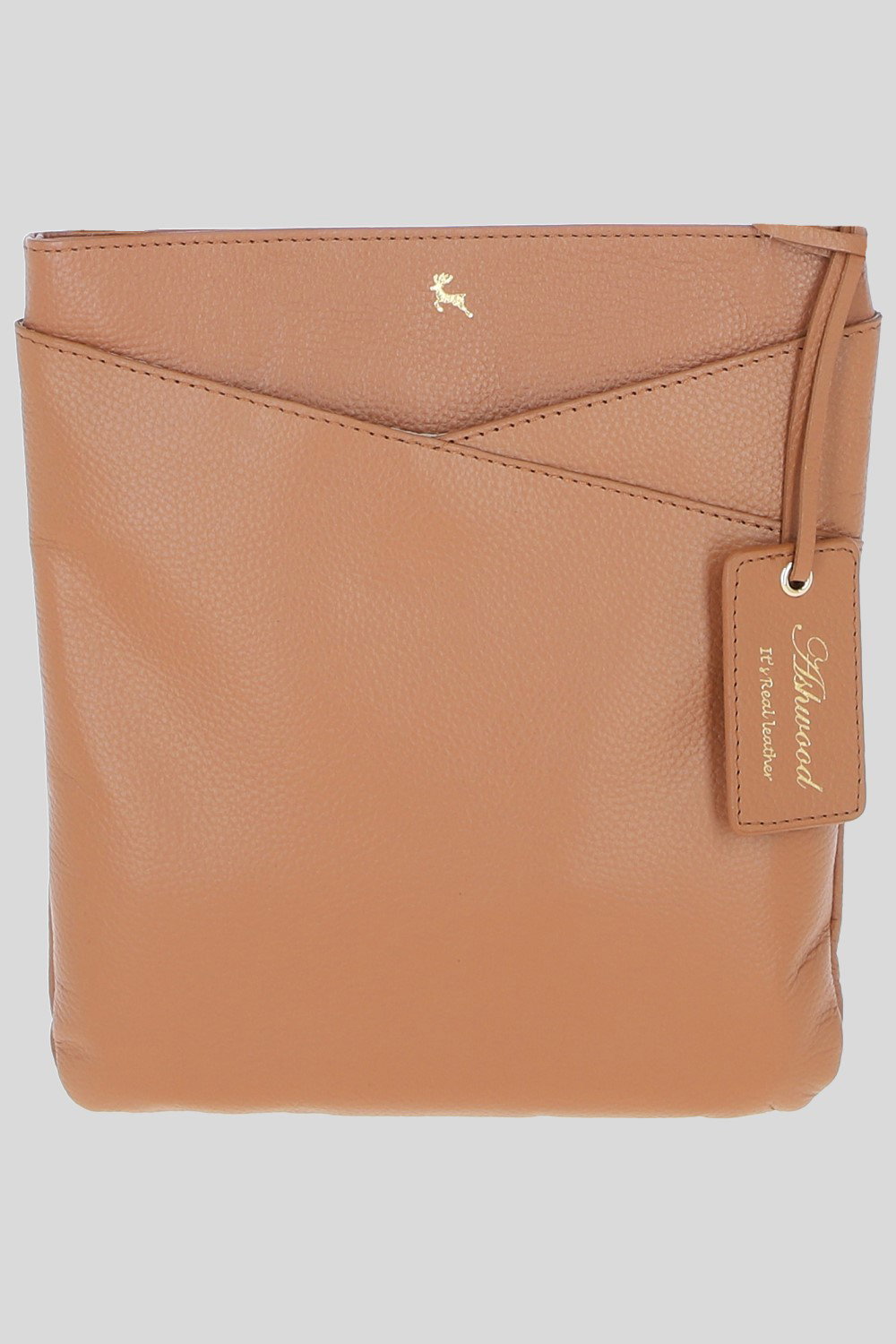 Camel 'Curvo' Real Leather Crossbody Bag, Image 1 of 4