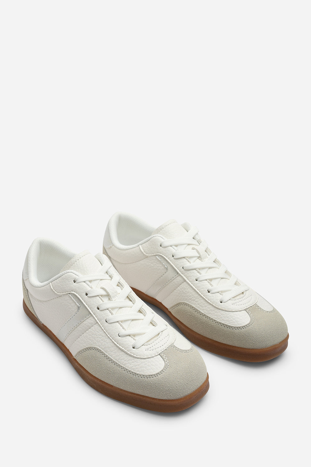 White Where's That From White Ensley Low Profile Panel Detailed Trainer, Image 4 of 6