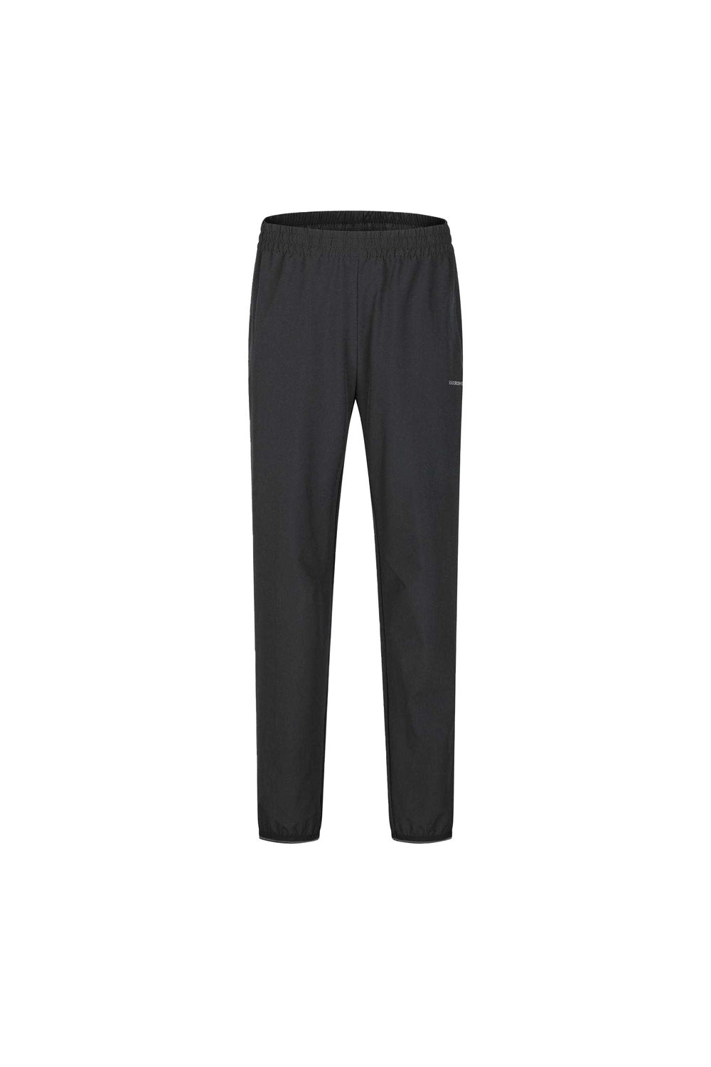 Black Plain Cuffed Trousers