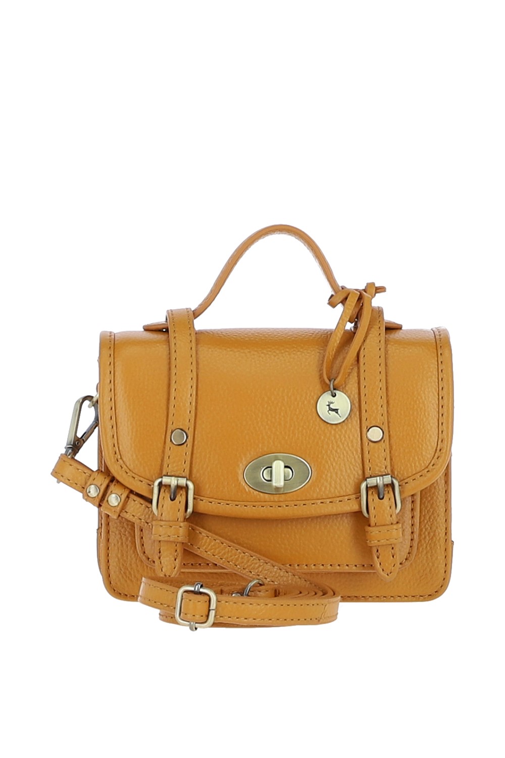 Ochre Ashwood Leather Ochre Stylish Real Leather Small Satchel Bag, Image 1 of 4