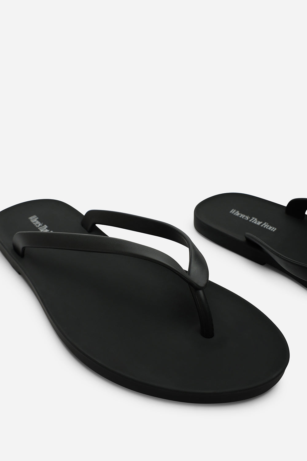 Black Kailany Jelly Thong Flip Flop Sandals, Image 5 of 6