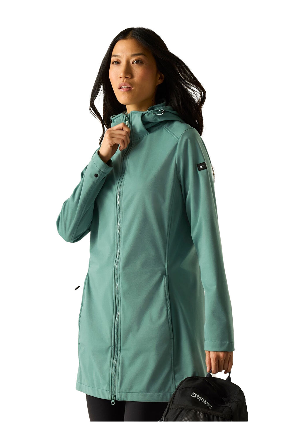 Olive Regatta Olive Carisbrooke Softshell Waterproof Jacket, Image 4 of 4