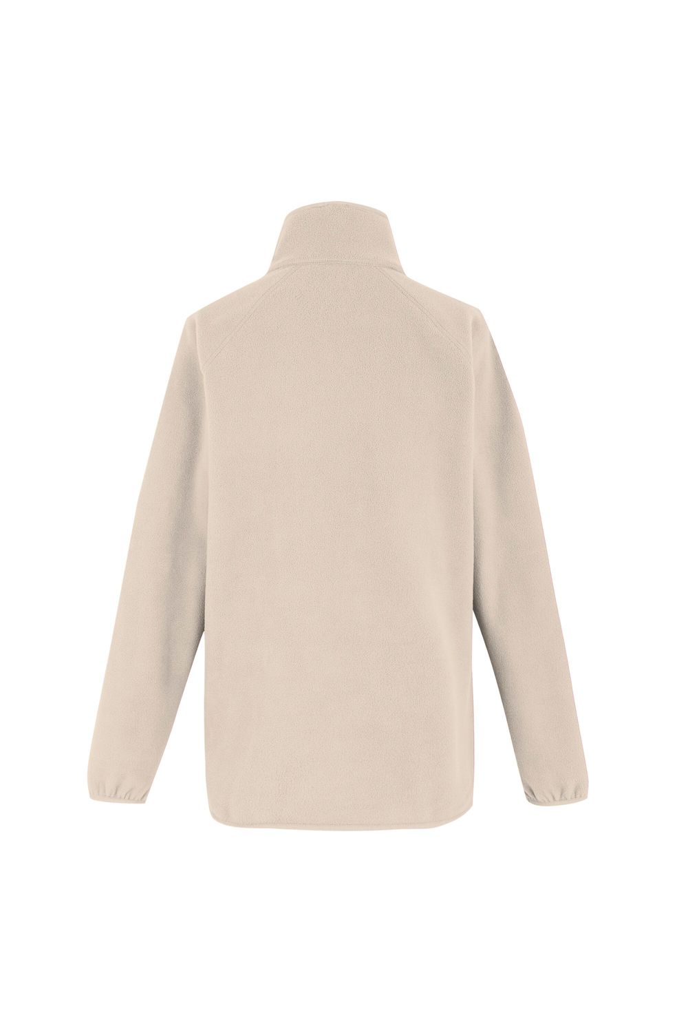 Cream Frankie Quarter Zip Fleece Top, Image 3 of 5