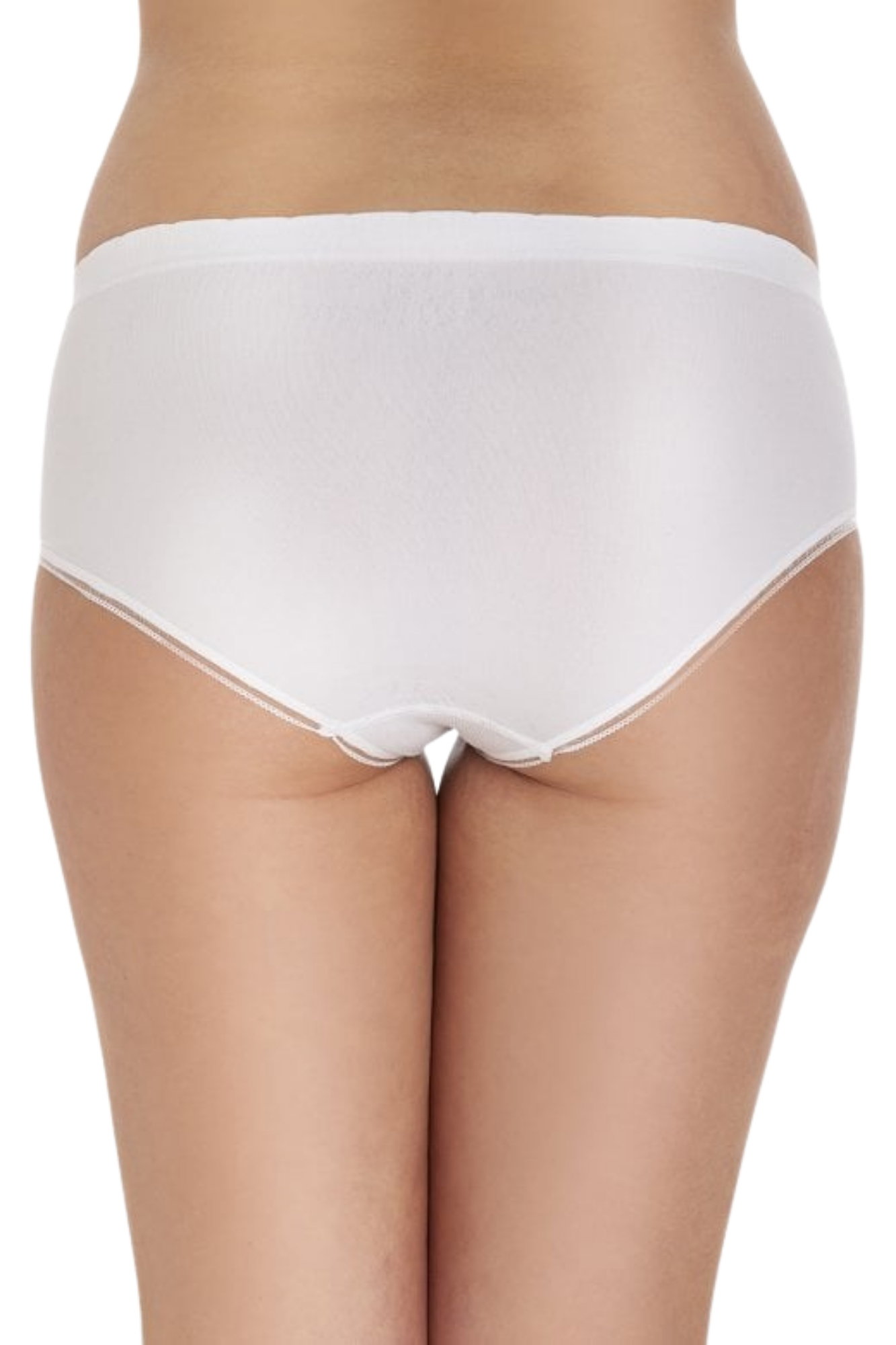 White 3 Pack Seamless High Leg Briefs, Image 3 of 3