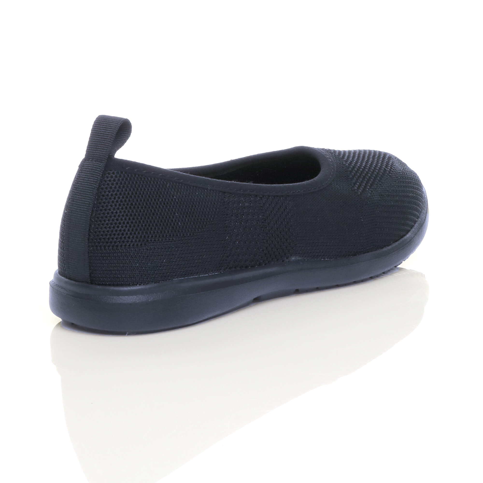 Navy Blue AJVANI Navy Blue Flat Comfort Slip On Trainers, Image 4 of 6