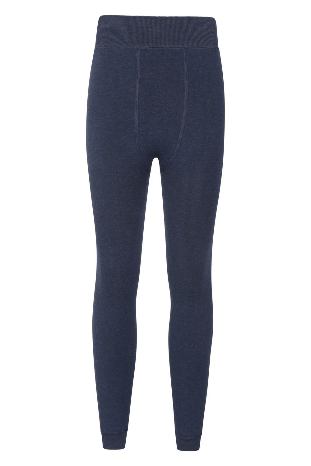 Navy Fluffy Fleece Lined Thermal Leggings, Image 1 of 4