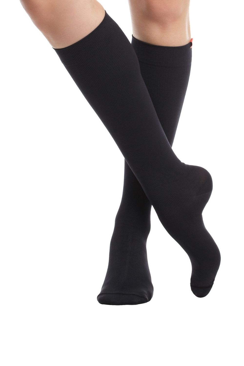 Black 15-20 mmhg Graduated Compression Wide Socks, Image 2 of 5
