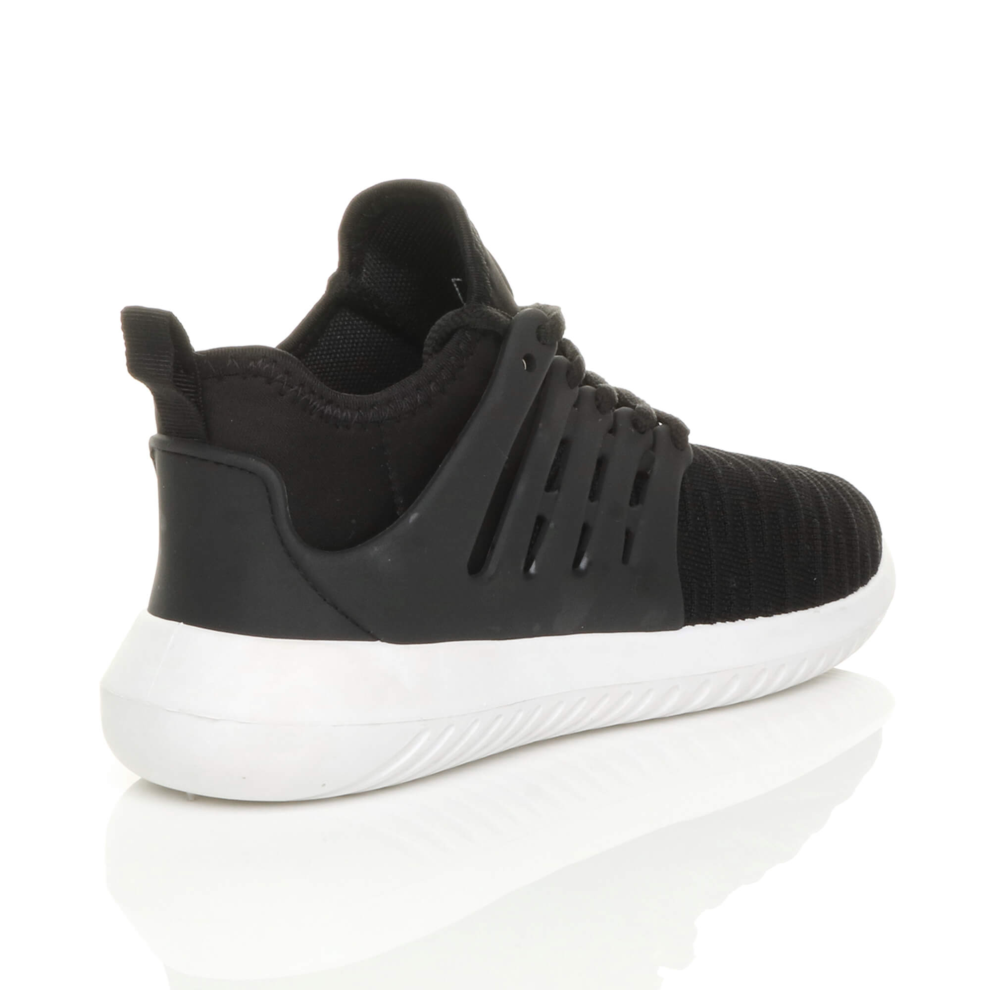 Black AJVANI Black Lace Up Trainers, Image 4 of 5