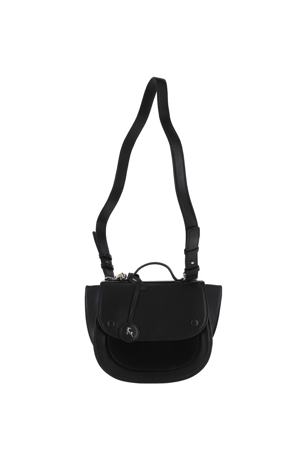 Black 'Donata' Cambridge Style Saddlebag, Image 2 of 4