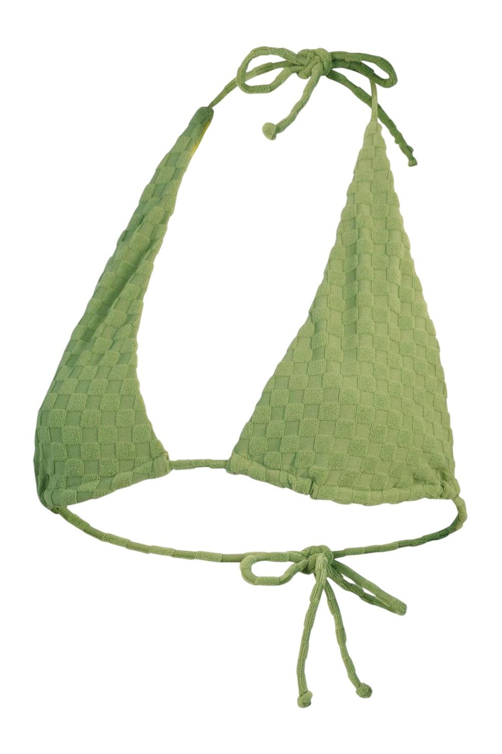 Green Triangle Bikini Top, Image 1 of 3