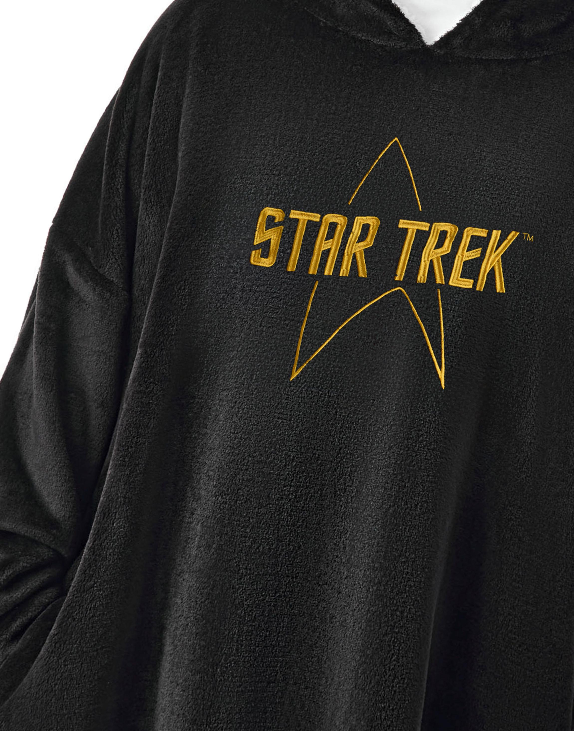 Black Star Trek Logo One Blanket Hoodie, Image 3 of 6