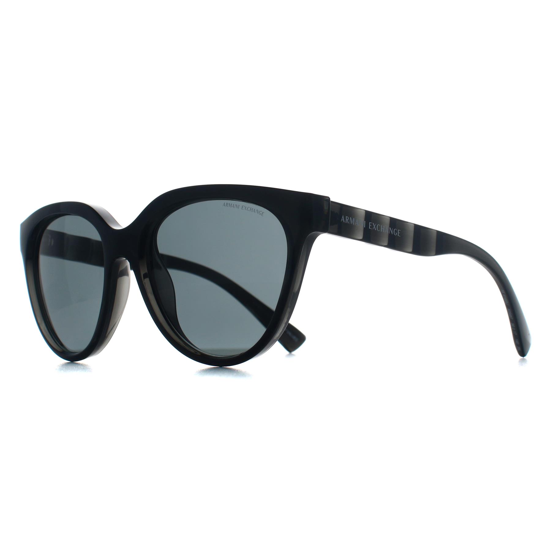 Grey Cat Eye Shiny Transparent Grey Dark Grey AX4148SU, Image 2 of 3