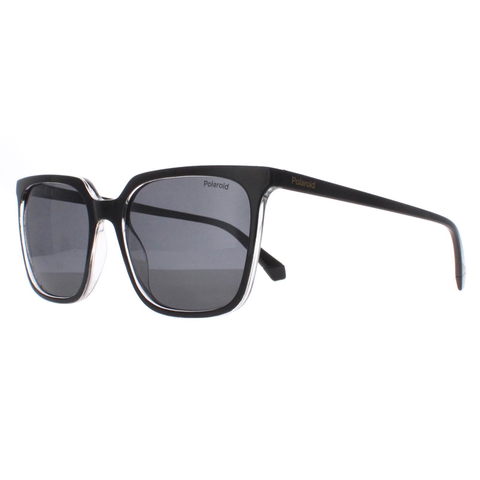 Black Polaroid Black Rectangle Black Crystal Grey Polarized PLD 4163/S, Image 2 of 4