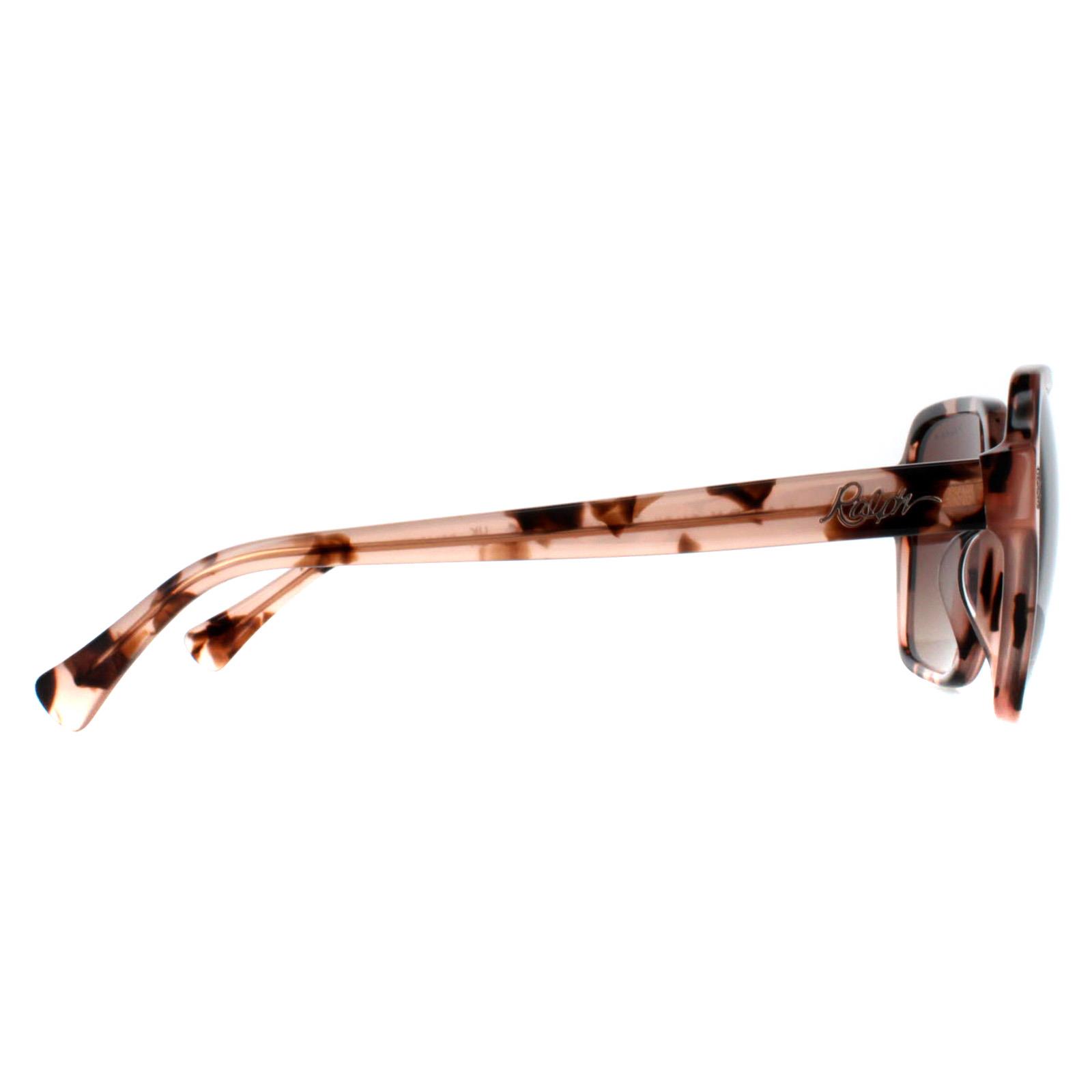 Pink Square Shiny Pink Havana Brown Gradient Polarized RA5304U, Image 4 of 4