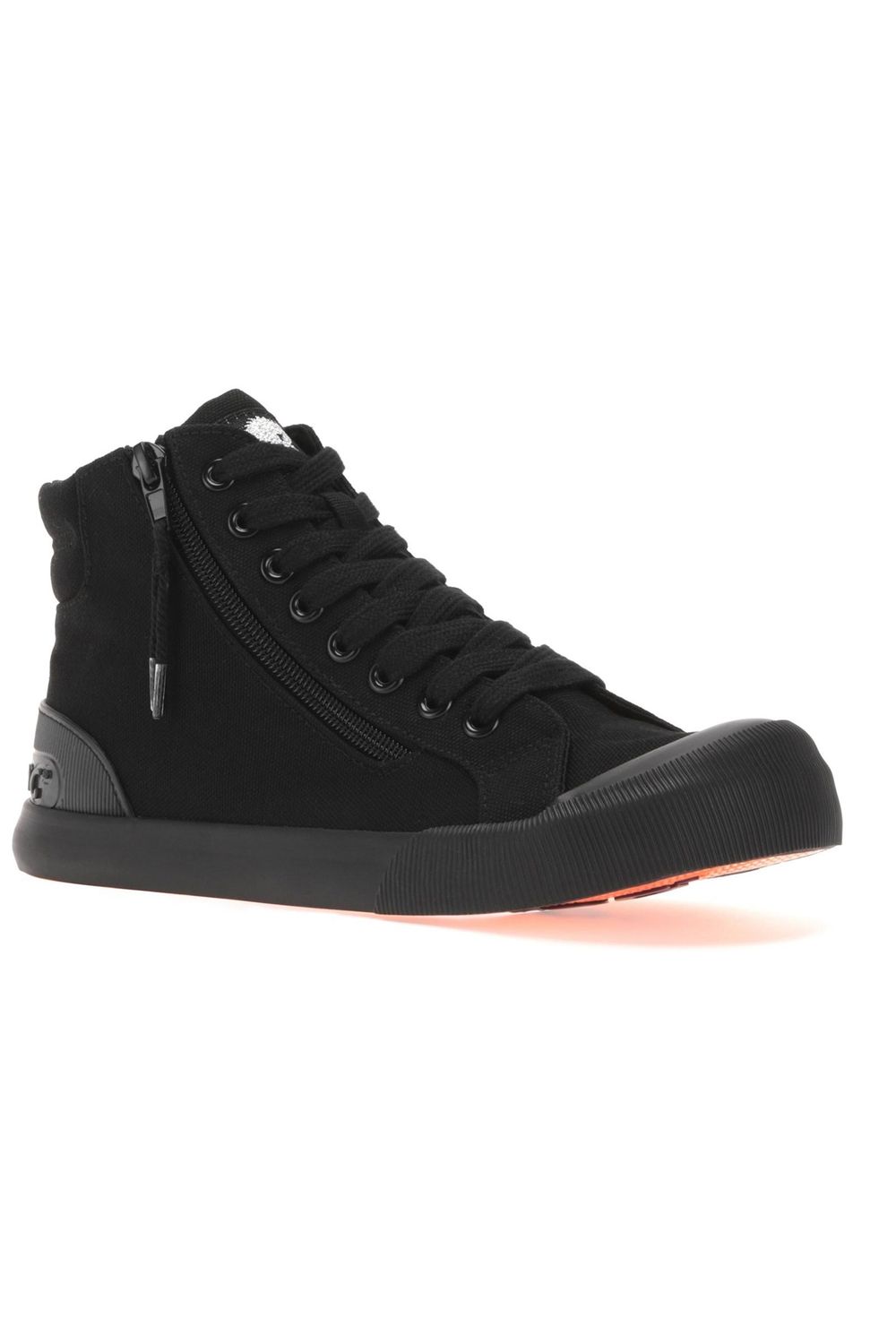 Black Jazzin Hi 12A Cotton Canvas Shoes, Image 1 of 3