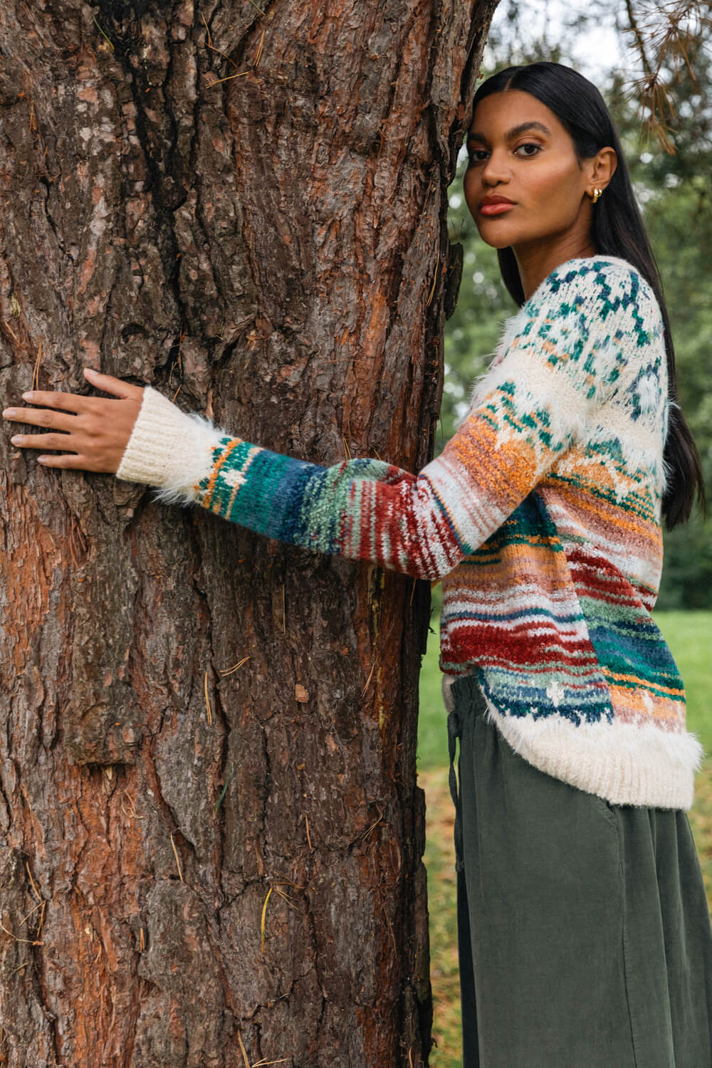 Multi  Fairisle Ombre Knit Jumper, Image 1 of 7