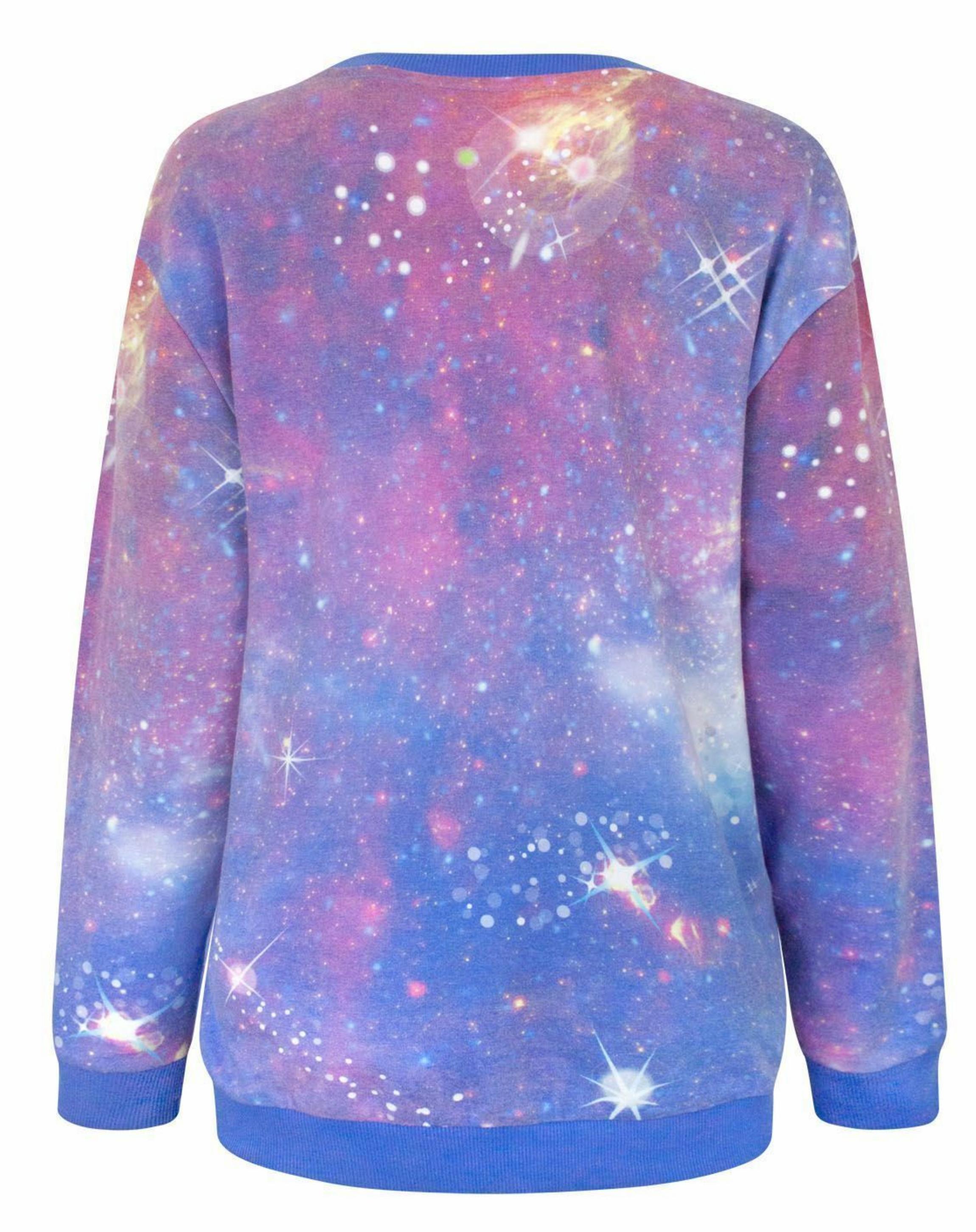 Purple Star Wars Cosmic Sublimation Sweatshirt, Image 2 of 5