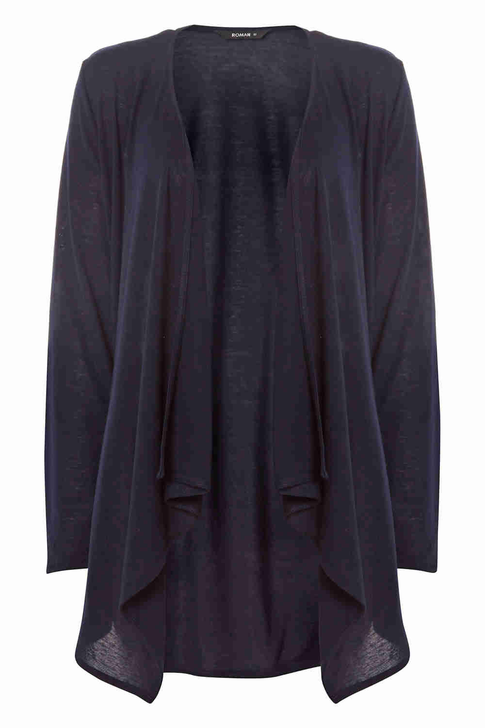 Navy Edge To Edge Cardigan, Image 1 of 5